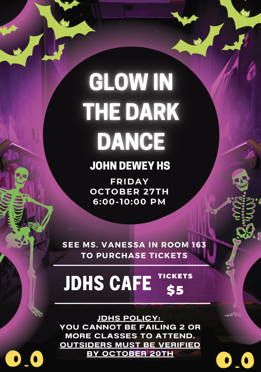 Behind the scenes of John Dewey High School's glow-in-the-dark dance