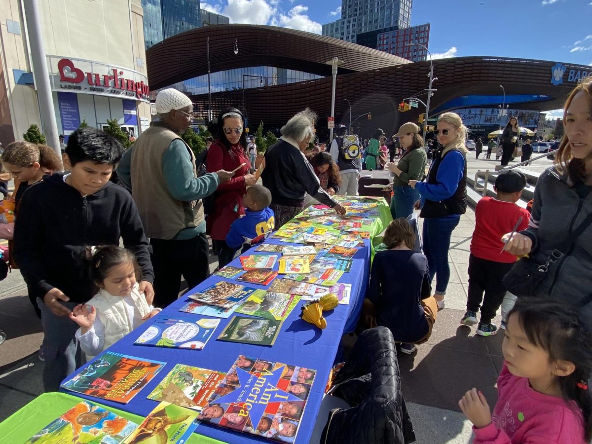 Brooklyn Book Bodega held a  book giveaway at Atlantic Terminal's Fall Festival