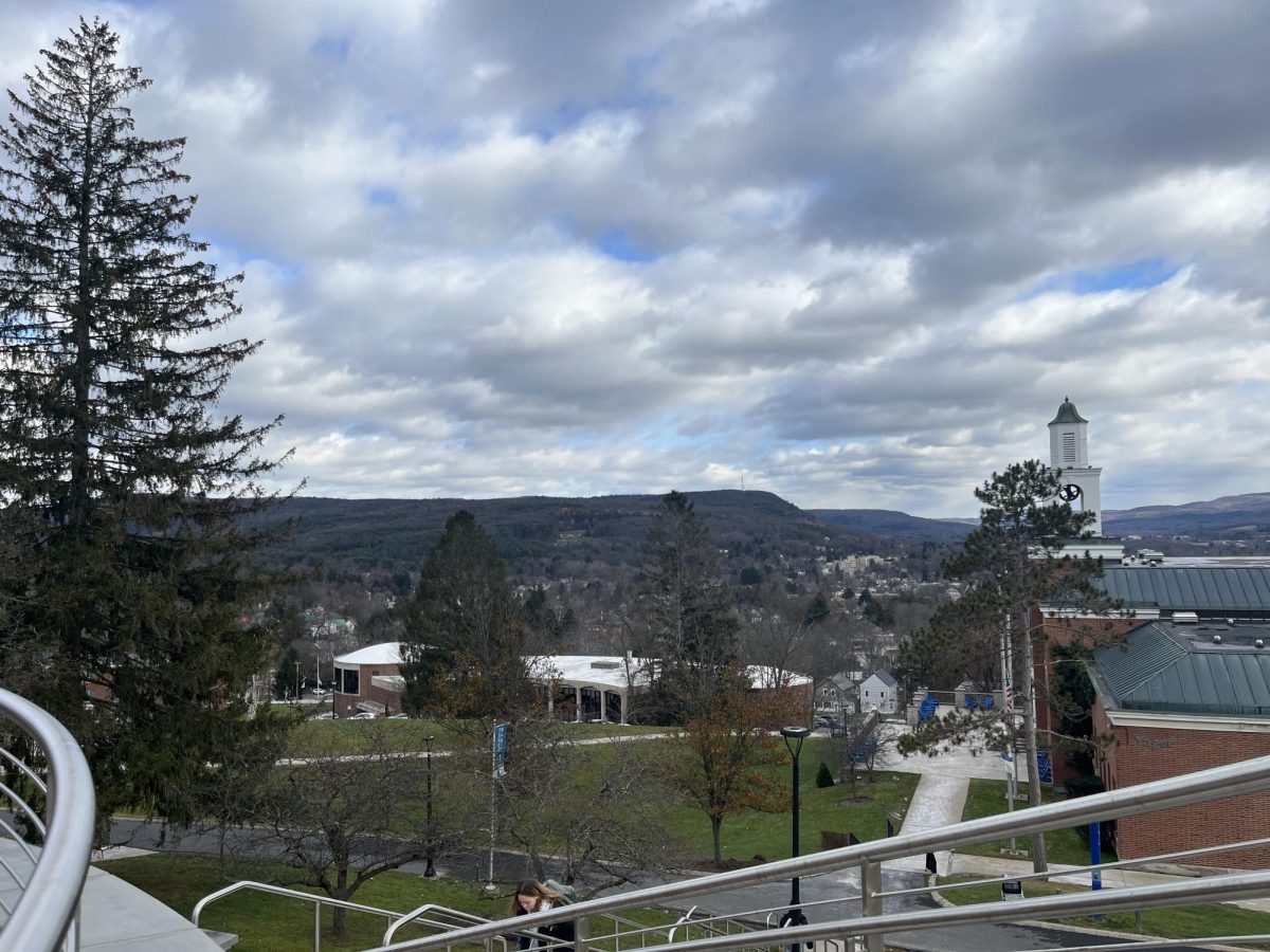 View from the entrance of Hartwick college