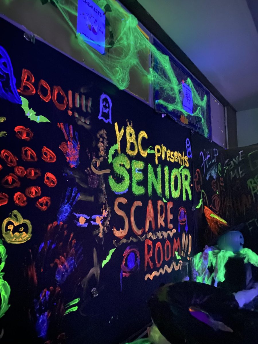 YBC presented a variety of decorations throughout the room, making it very spooky and engaging for students. 