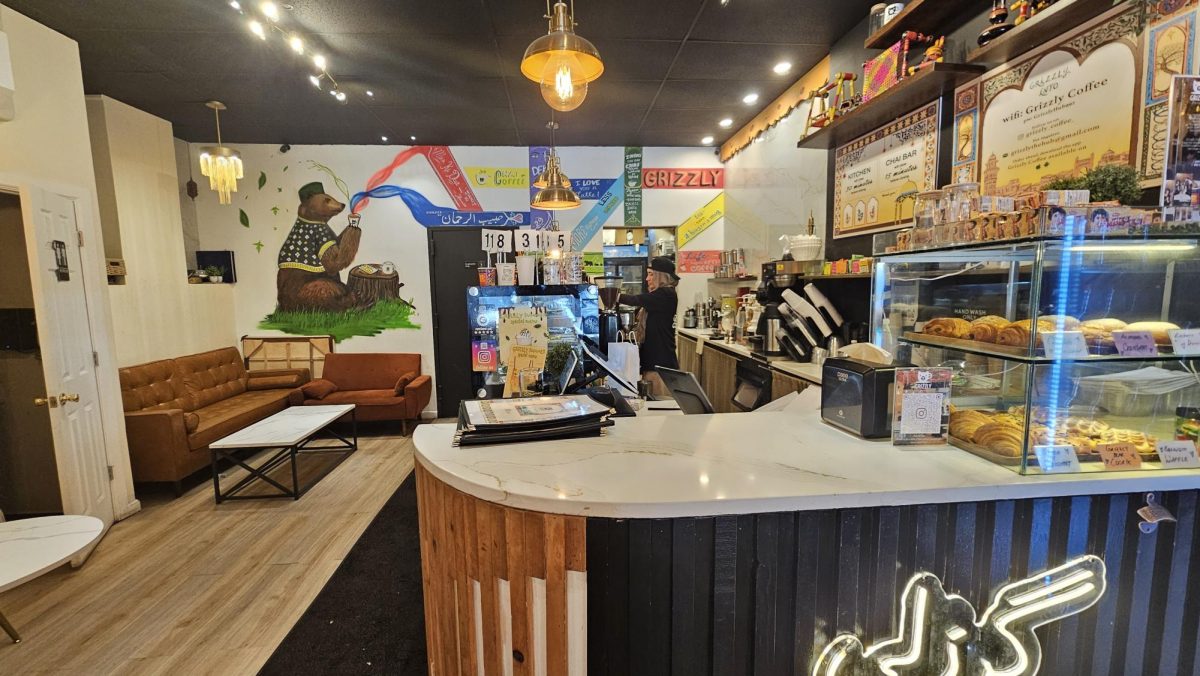 As you approach the counter of Grizzly Coffee, you're likely to see a familiar sight of friendly baristas and fresh pastries.