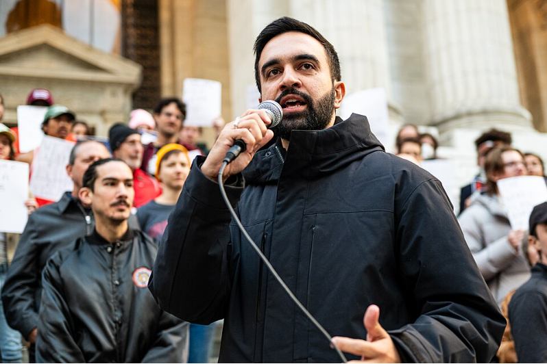 Zohran Mamdani at the Resist Fascism Rally in Bryant Park on Oct 27th 2024.

Credit: Wikimedia Commons