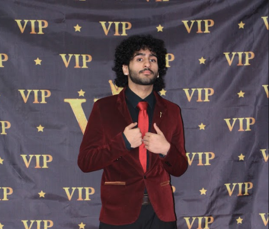 Senior Sameer Saleem at the Senior Red Carpet event on Friday, December 5, 2025.