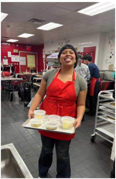 Students like Ashley Asmal Ronzon (pictured here) show that cooking can be both an educational and fun experience. 
