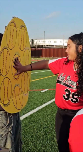 Senior Kayalina Hanish participating in Senior Sendoff during their last regular season game against New Utrecht on Tuesday, May 5th, 2026.